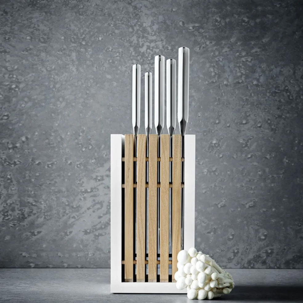 Wusthof - Classic White Messenset 6-delig met Broodmes Wit met blok