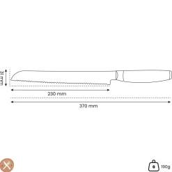 Yaxell - Ketu Broodmes 23 cm