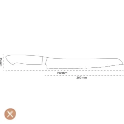 Zwilling - Bob Kramer Stainless Broodmes 260 mm