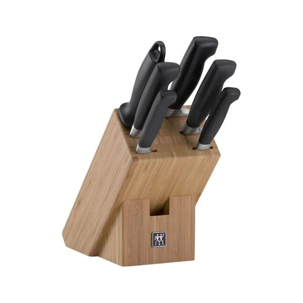 Zwilling - 4 Star 5-delige Messenset met Messenblok Bamboe