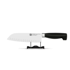 Zwilling - 4 Star Santoku-mes met kuiltjes 180 mm