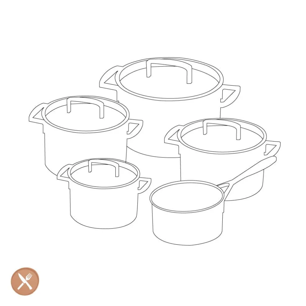 Zwilling - TrueFlow 5-delige pannenset